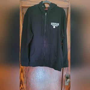 Mens X-Large Stranger Things Zip Up Hoodie